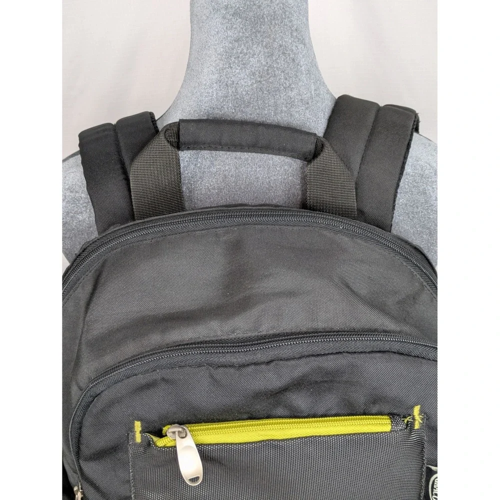 Graco Diaper Bag Backpack Black Green Large Multi Pocket Baby Travel 16